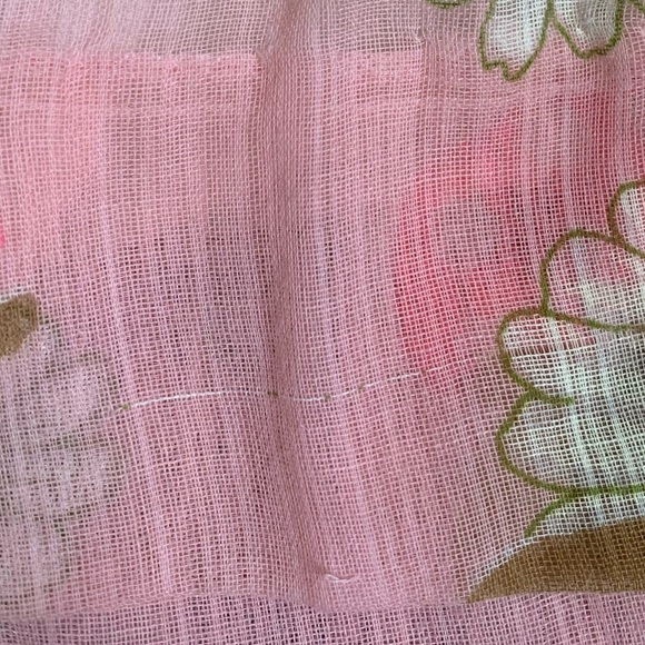 Vintage Early 60’s Holliday Toronto Neon Pink Mushroom Girls Pink Ruffle Dress - Picture 13 of 16